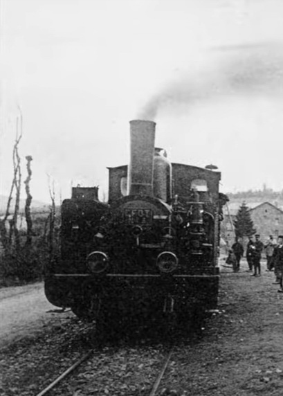 Agrandir l'image Locomotive en gare de Moulin-Mage