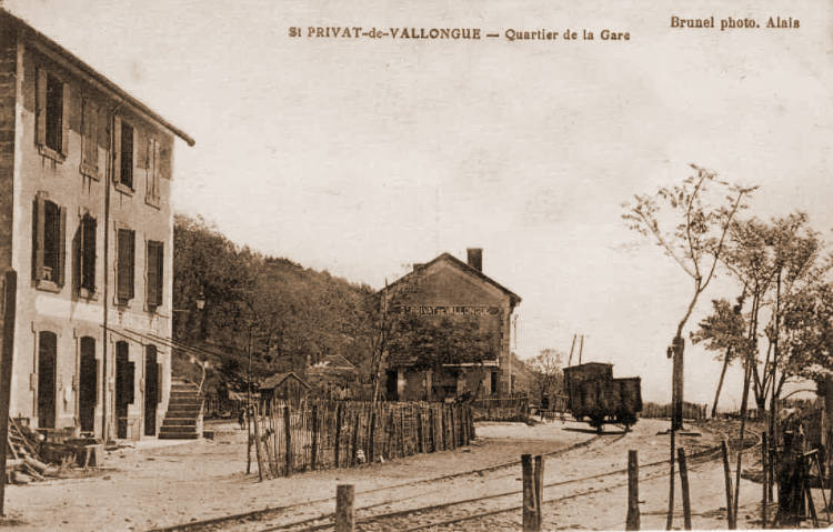 Emprise de la gare de Saint-Privat-de-Vallongue