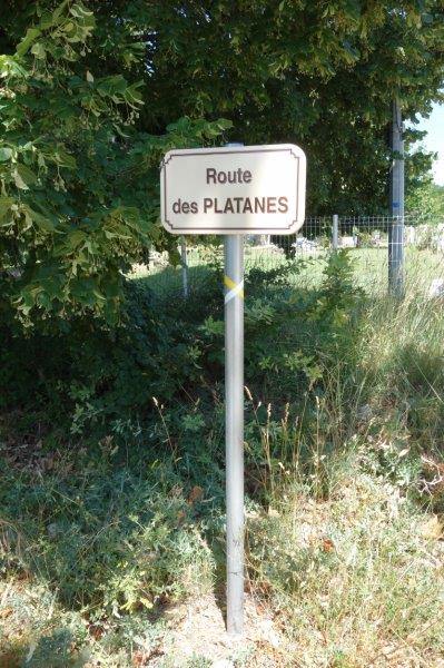 Route des Platanes gare de Chomérac