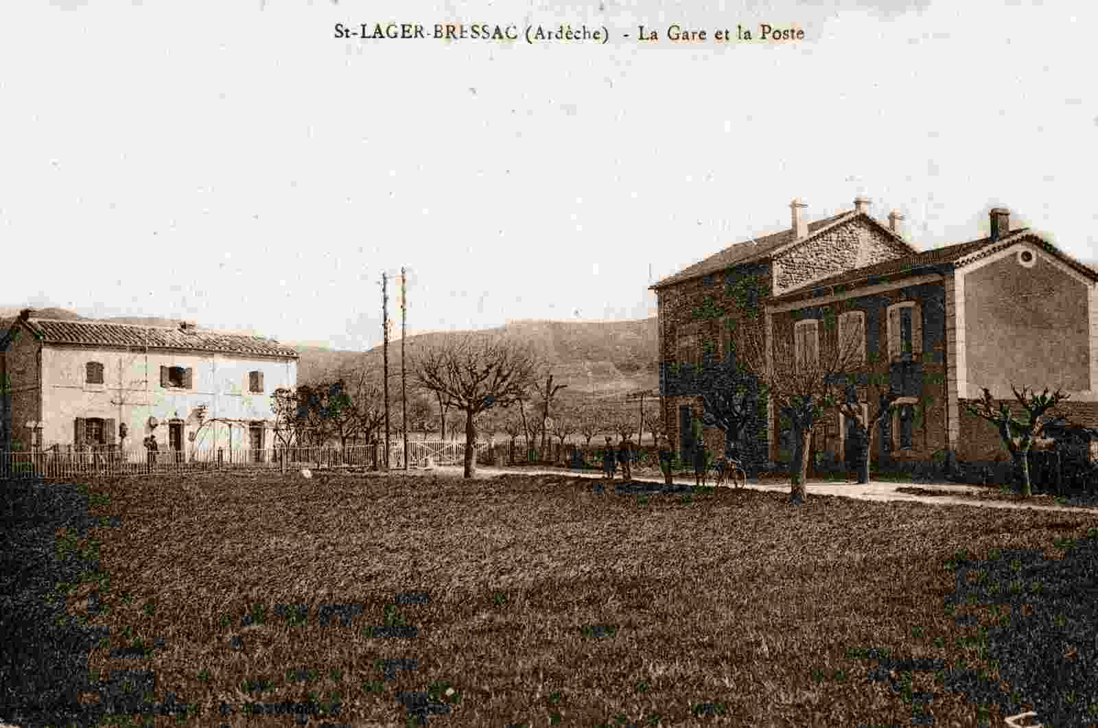 Gare et Poste de Saint-Lager-Bressac