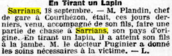 Article concernant la gare de Sarrians-Montmirail