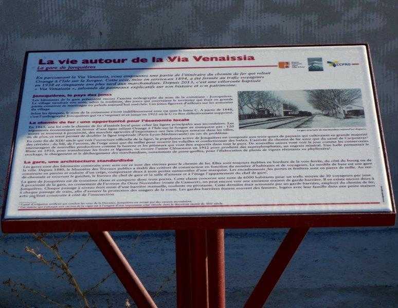 Via Venaissia en gare de Jonquières