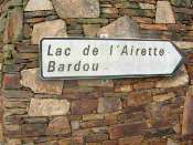 Panneau directionnel Lac de l'Airette