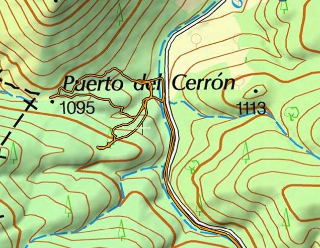Puerto Del Cerrn - ES-AL-1095 carte