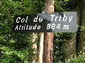 Panneau du Col de Tribe (du Triby) Panneau