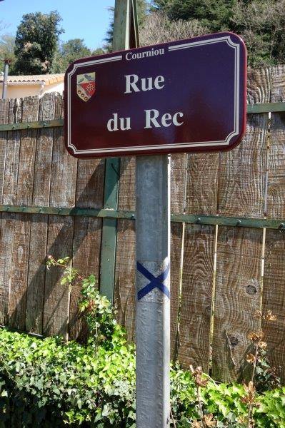 Rue du Rec près de la gare de Courniou