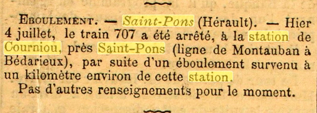 De la gare de Courniou à la gare de Saint-Pons