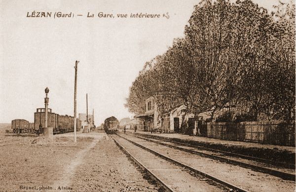 Emprise de la gare de Lézan