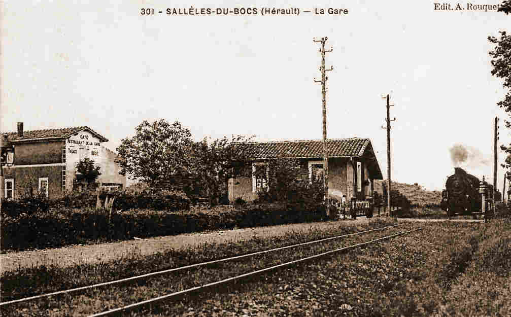 De la gare de Rabieux à la gare de Salelles-du-Bosc
