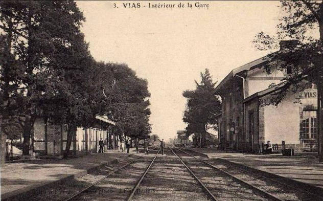 De la gare de Vias à la gare de Bessan