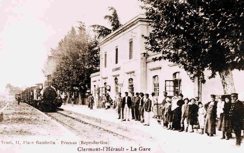 De la halte d'Aspiran à la gare de Clermont-l'Hérault