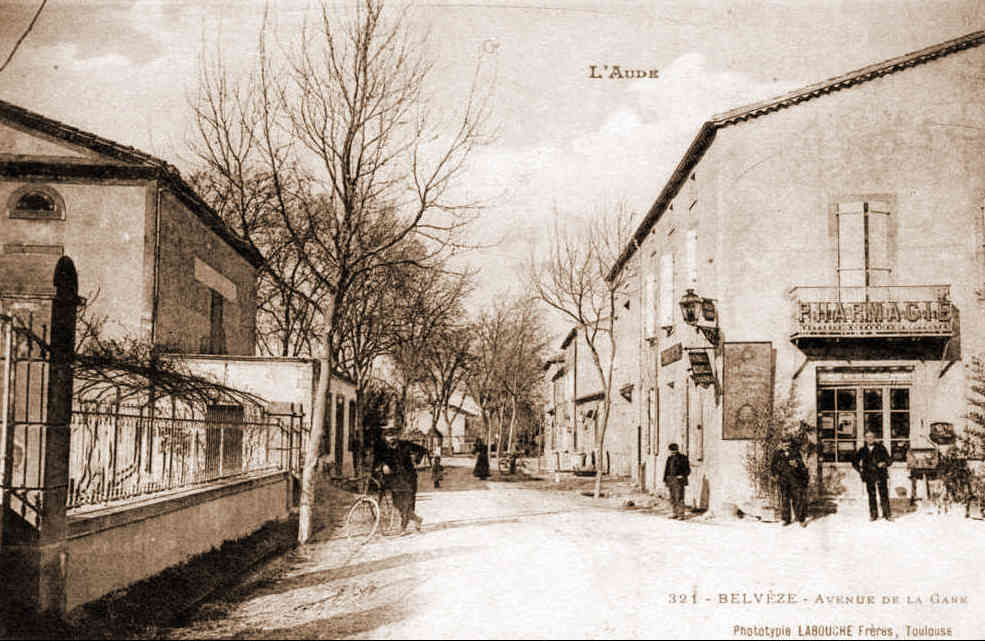 Avenue de la gare de Belvèze-Aude