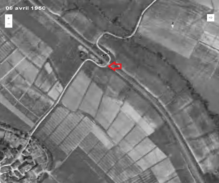 Halte de Lagraulet photo aérienne 1950